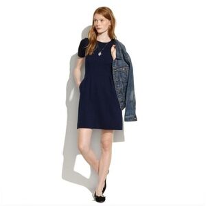 Madewell Navy Blue & Black Dress with Pockets